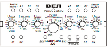 Рис.1. Расположение органов управления и индикации БУАВР.С