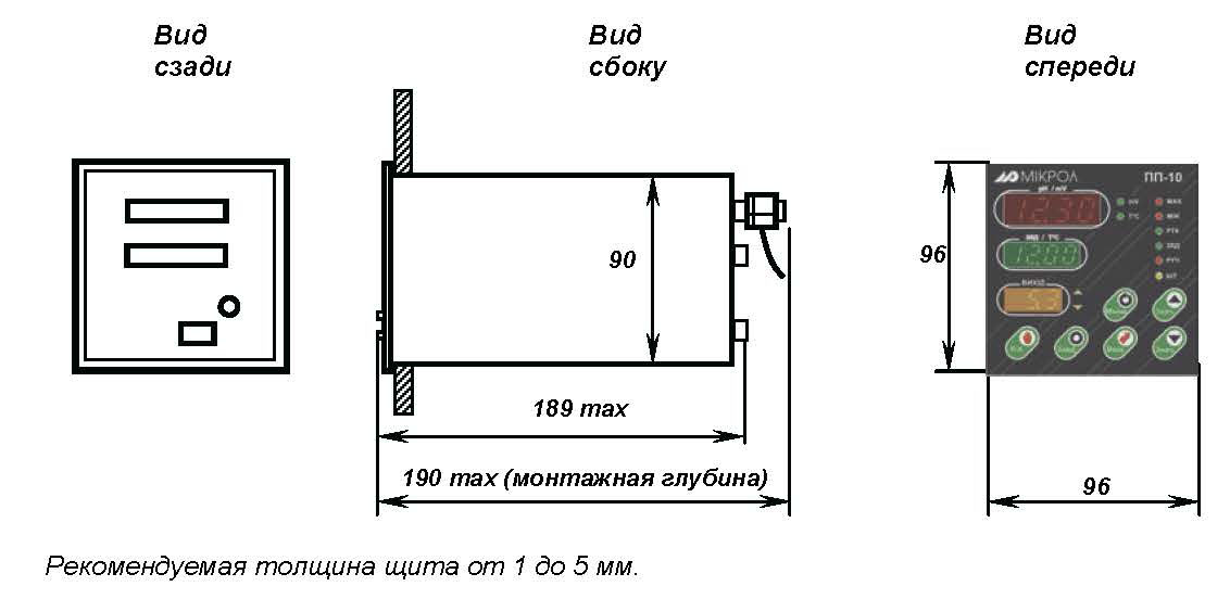 "Габаритные размеры"