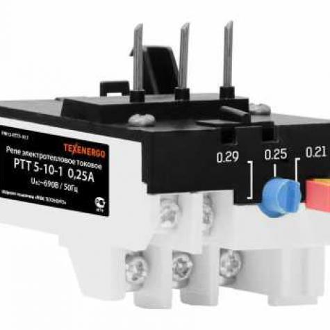 Реле эл. тепловое токовое РТТ 5-10 -1     0,25А (0.21А-0.29А) фото 1
