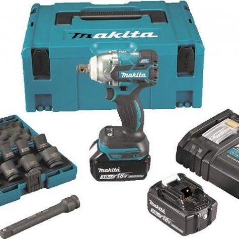 Гайковерт аккумуляторный MAKITA DTW 285 RFJX ударный, бесщеточный [DTW285RFJX] фото 3