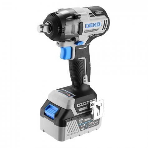 Гайковерт аккумуляторный DEKO DKIS, 20В, 1*4.0Ач бесщеточный [063-4034] фото 2