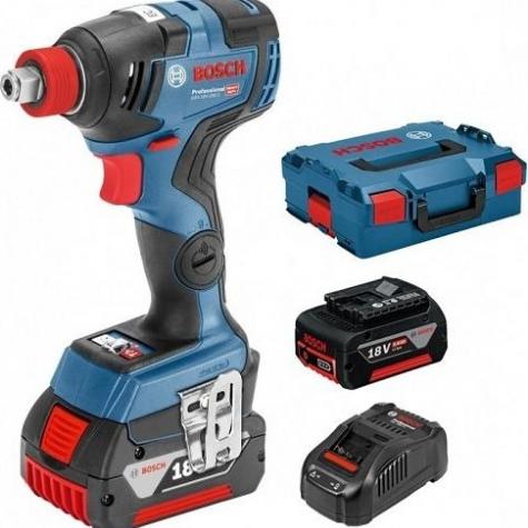 Гайковерт аккумуляторный BOSCH GDX 18 V-200 C с бесщеточным двигателем [06019G4201] 2х5,0Ач, кейс L-Boxx фото 1