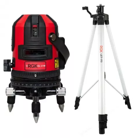 Лазерный уровень RGK UL-21W + штатив RGK LET-170 фото 1