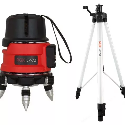 Лазерный уровень RGK LP-72 + штатив RGK LET-170 фото 1