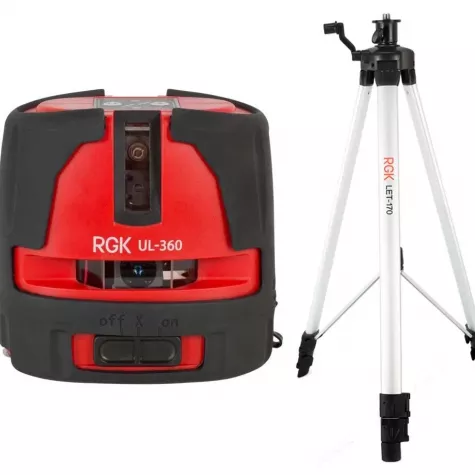 Лазерный уровень RGK UL-360 + штатив RGK F170 фото 1
